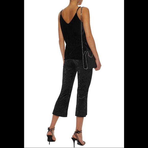 BAILEY 44 PG13 Revolve Black Velvet Crop Pant S - Picture 2 of 8